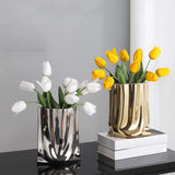 Maxbell Decorative Vase Ornament Ceramic Modern Table Centerpieces Desktop Home Aureate