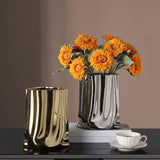 Maxbell Decorative Vase Ornament Ceramic Modern Table Centerpieces Desktop Home Aureate