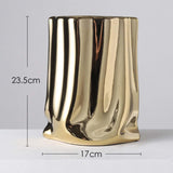 Maxbell Decorative Vase Ornament Ceramic Modern Table Centerpieces Desktop Home Aureate