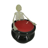 Maxbell Halloween Skeleton Candle Light Horror Indoor for Desktop Home Living Room
