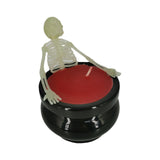 Maxbell Halloween Skeleton Candle Light Horror Indoor for Desktop Home Living Room