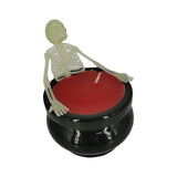 Maxbell Halloween Skeleton Candle Light Horror Indoor for Desktop Home Living Room