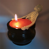 Maxbell Halloween Skeleton Candle Light Horror Indoor for Desktop Home Living Room