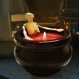 Maxbell Halloween Skeleton Candle Light Horror Indoor for Desktop Home Living Room