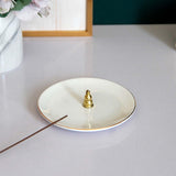 Maxbell incenses Holder burner Stick Holder burner Home Decor Figurine for Yoga Aureate