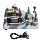 Maxbell Scene Village House Battery Operated Miniature for Desktop Holiday
