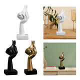 Maxbell Nordic Thinker Statue Half Face Sculpture Abstract Art Figurine for White