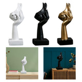 Maxbell Nordic Thinker Statue Half Face Sculpture Abstract Art Figurine for White