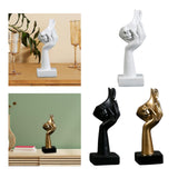 Maxbell Nordic Thinker Statue Half Face Sculpture Abstract Art Figurine for White
