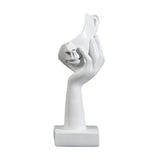 Maxbell Nordic Thinker Statue Half Face Sculpture Abstract Art Figurine for White