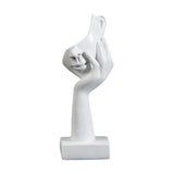 Maxbell Nordic Thinker Statue Half Face Sculpture Abstract Art Figurine for White