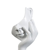 Maxbell Nordic Thinker Statue Half Face Sculpture Abstract Art Figurine for White