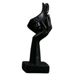 Maxbell Nordic Thinker Statue Half Face Sculpture Abstract Art Figurine for Black