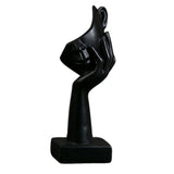 Maxbell Nordic Thinker Statue Half Face Sculpture Abstract Art Figurine for Black