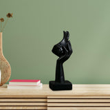 Maxbell Nordic Thinker Statue Half Face Sculpture Abstract Art Figurine for Black