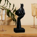 Maxbell Nordic Thinker Statue Half Face Sculpture Abstract Art Figurine for Black
