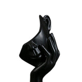 Maxbell Nordic Thinker Statue Half Face Sculpture Abstract Art Figurine for Black