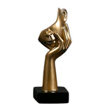 Maxbell Nordic Thinker Statue Half Face Sculpture Abstract Art Figurine for Aureate