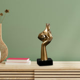 Maxbell Nordic Thinker Statue Half Face Sculpture Abstract Art Figurine for Aureate