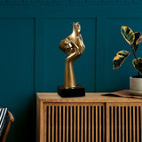 Maxbell Nordic Thinker Statue Half Face Sculpture Abstract Art Figurine for Aureate