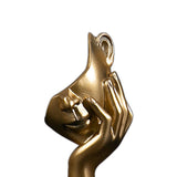 Maxbell Nordic Thinker Statue Half Face Sculpture Abstract Art Figurine for Aureate