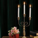 Maxbell Taper Candles Holder Candlestick Romantic for Halloween Tabletop Centerpieces 3 Arms