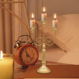 Maxbell Taper Candles Holder Candlestick Romantic for Halloween Tabletop Centerpieces 3 Arms