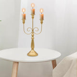 Maxbell Taper Candles Holder Candlestick Romantic for Halloween Tabletop Centerpieces 3 Arms