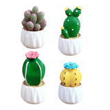 Maxbell Cactus Small Pot Interior Decorations Car Dashboard Figurine for Table