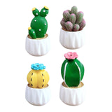 Maxbell Cactus Small Pot Interior Decorations Car Dashboard Figurine for Table