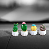 Maxbell Cactus Small Pot Interior Decorations Car Dashboard Figurine for Table