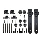 Maxbell Sliding Barn Door Hanger Roller Guides with Bolts Accessories Kit Durable