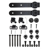 Maxbell Sliding Barn Door Hanger Roller Guides with Bolts Accessories Kit Durable