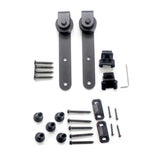 Maxbell Sliding Barn Door Hanger Roller Guides with Bolts Accessories Kit Durable