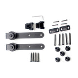 Maxbell Sliding Barn Door Hanger Roller Guides with Bolts Accessories Kit Durable