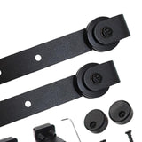 Maxbell Sliding Barn Door Hanger Roller Guides with Bolts Accessories Kit Durable