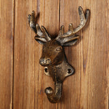 Maxbell Deer Coat Hook Clothes Hanger Wall Mounted Holder Heavy Duty for Entryway Aureate