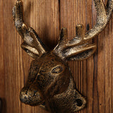 Maxbell Deer Coat Hook Clothes Hanger Wall Mounted Holder Heavy Duty for Entryway Aureate