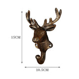 Maxbell Deer Coat Hook Clothes Hanger Wall Mounted Holder Heavy Duty for Entryway Aureate