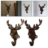 Maxbell Deer Coat Hook Clothes Hanger Wall Mounted Holder Heavy Duty for Entryway Aureate