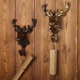 Maxbell Deer Coat Hook Clothes Hanger Wall Mounted Holder Heavy Duty for Entryway Aureate