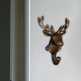 Maxbell Deer Coat Hook Clothes Hanger Wall Mounted Holder Heavy Duty for Entryway Aureate
