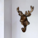 Maxbell Deer Coat Hook Clothes Hanger Wall Mounted Holder Heavy Duty for Entryway Aureate