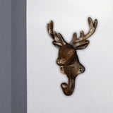 Maxbell Deer Coat Hook Clothes Hanger Wall Mounted Holder Heavy Duty for Entryway Aureate