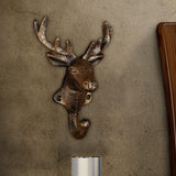 Maxbell Deer Coat Hook Clothes Hanger Wall Mounted Holder Heavy Duty for Entryway Aureate