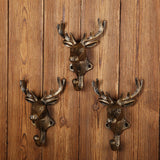 Maxbell Deer Coat Hook Clothes Hanger Wall Mounted Holder Heavy Duty for Entryway Aureate