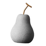 Maxbell Nordic Fruit Statue Ceramic Figurines Art Centerpiece Ornament for Bookshelf 11cmx19.5cm