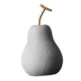 Maxbell Nordic Fruit Statue Ceramic Figurines Art Centerpiece Ornament for Bookshelf 11cmx19.5cm