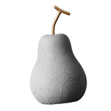 Maxbell Nordic Fruit Statue Ceramic Figurines Art Centerpiece Ornament for Bookshelf 11cmx19.5cm