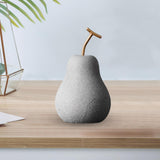 Maxbell Nordic Fruit Statue Ceramic Figurines Art Centerpiece Ornament for Bookshelf 11cmx19.5cm